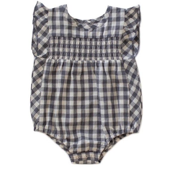Pehr Other - Pehr Blue Checkmate Flutter One-Piece, size 3-6 months